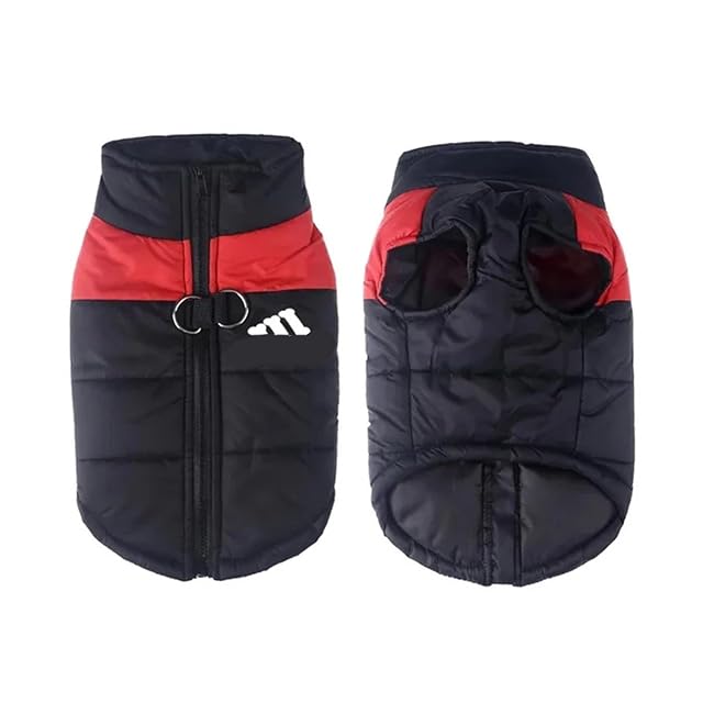 Ropa cálida impermeable para perros, abrigo para mascotas, chaleco de invierno acolchado con cremallera