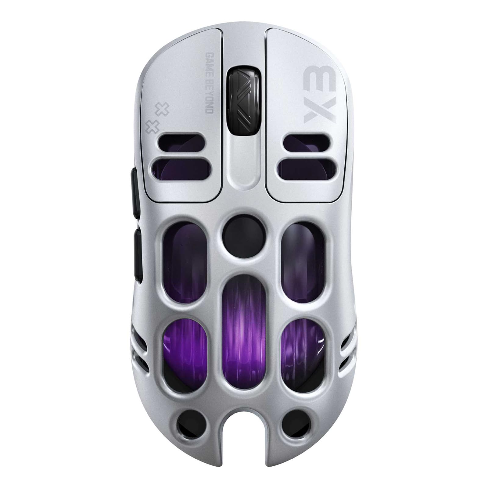 X3 Wireless Gaming Mouse with 70g Lightweight Hollowed Out Design – 12,000 DPI PAW 3311 Sensor, 6 Programmable Buttons, Support Wired/2.4GHz/BT for PC/Mac/Gamer (White)-image-38