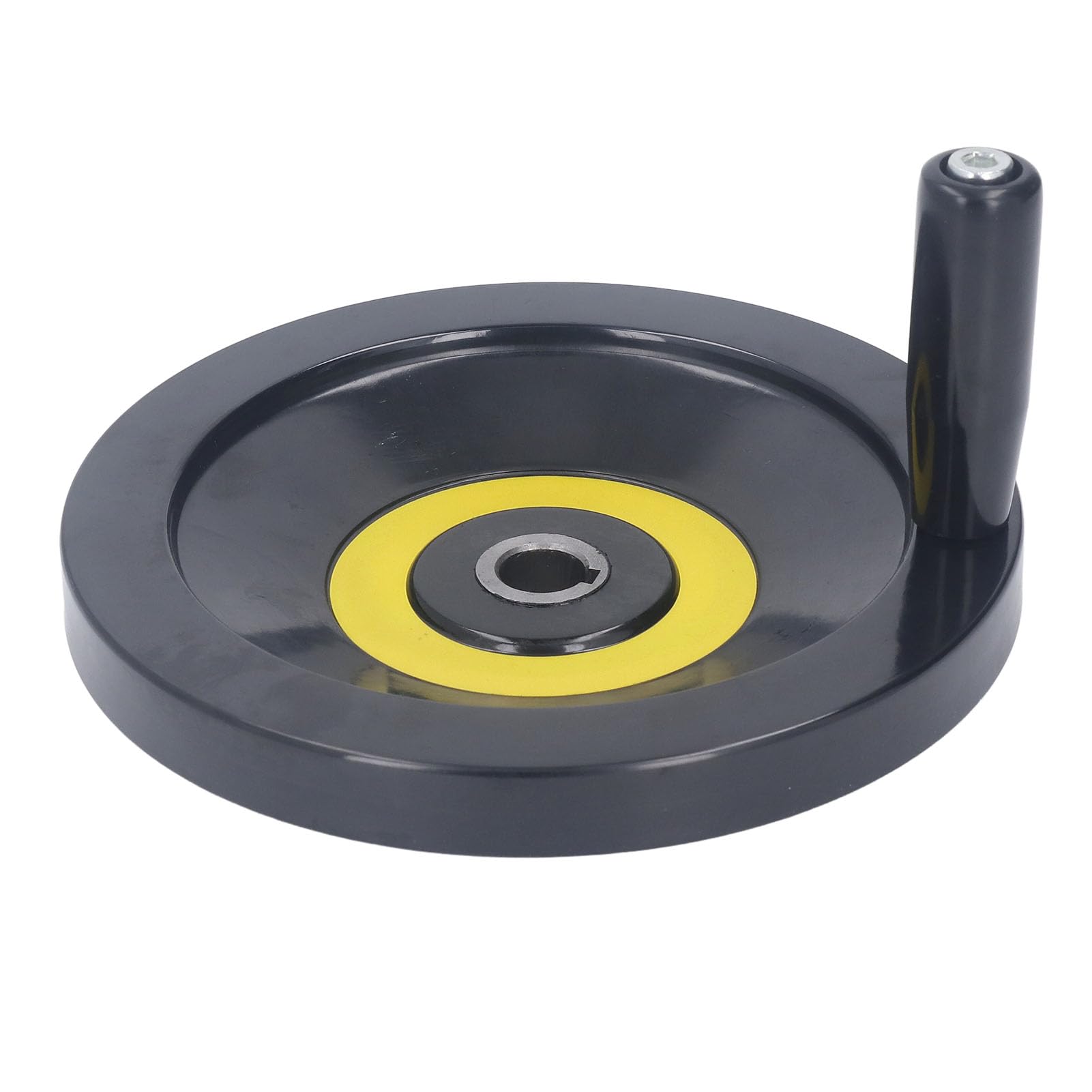 Round Hand Wheel, 200mm Revolving Handle Hand Wheel with Engineering Plastic Material, Easy to Use, Wide Application for Lathe, Milling, Hand Wheels