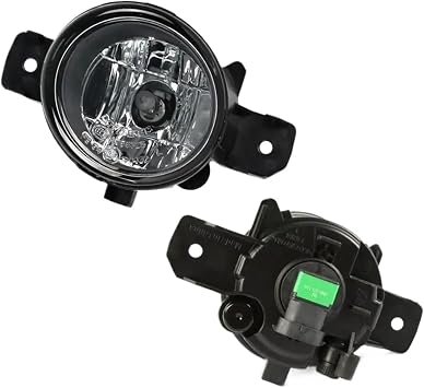Compatible For Nissan QASHQAI J10 2011 2012 2013 DULIAS Car Front Bumper Fog Light Assembly Lamp Cover Chrome With Wire Switch Accessories
