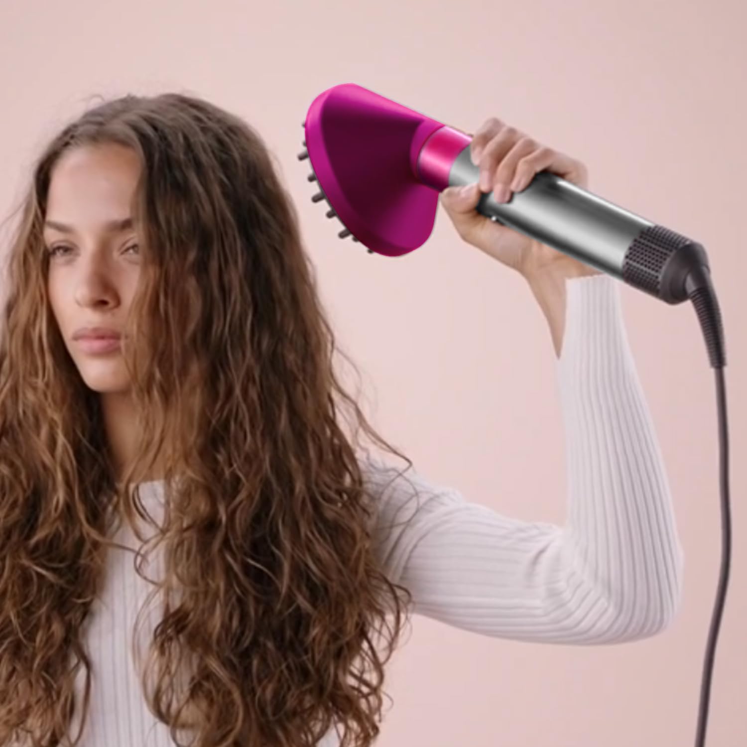 Ulepszony dyfuzor do Dyson do Airwrap, dysza do wszystkich modeli lokówki do stylizacji Airwrap, nasadka dyszy dyfuzora, szary