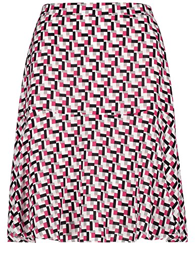 Preisvergleich Produktbild Taifun Damen Gewebe kurz Rock, Mehrfarbig (Raspberry Pink Druck 6003), 40