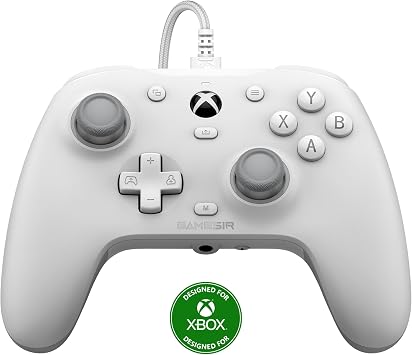 GameSir G7 HE Wired Game Controller for Xbox Series X|S Xbox One Windows 10/11 PC Controller Gamepad Video Game Controller with Hall Effect Stick White