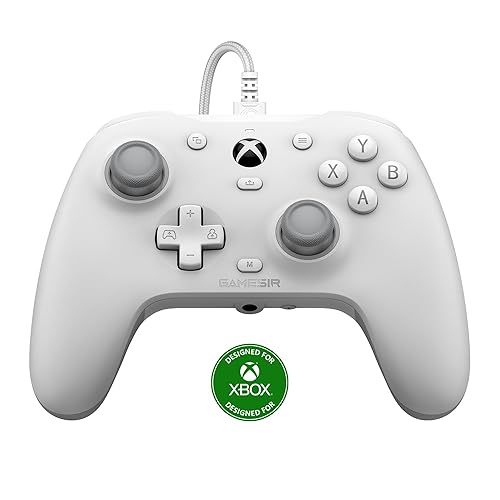 GameSir G7 HE Wired Xbox Controller, Officially licensed Controller for Xbox Series X|S, Xbox One, Windows 10|11, PC, Video Game Controller with Hall Effect Sticks (White)