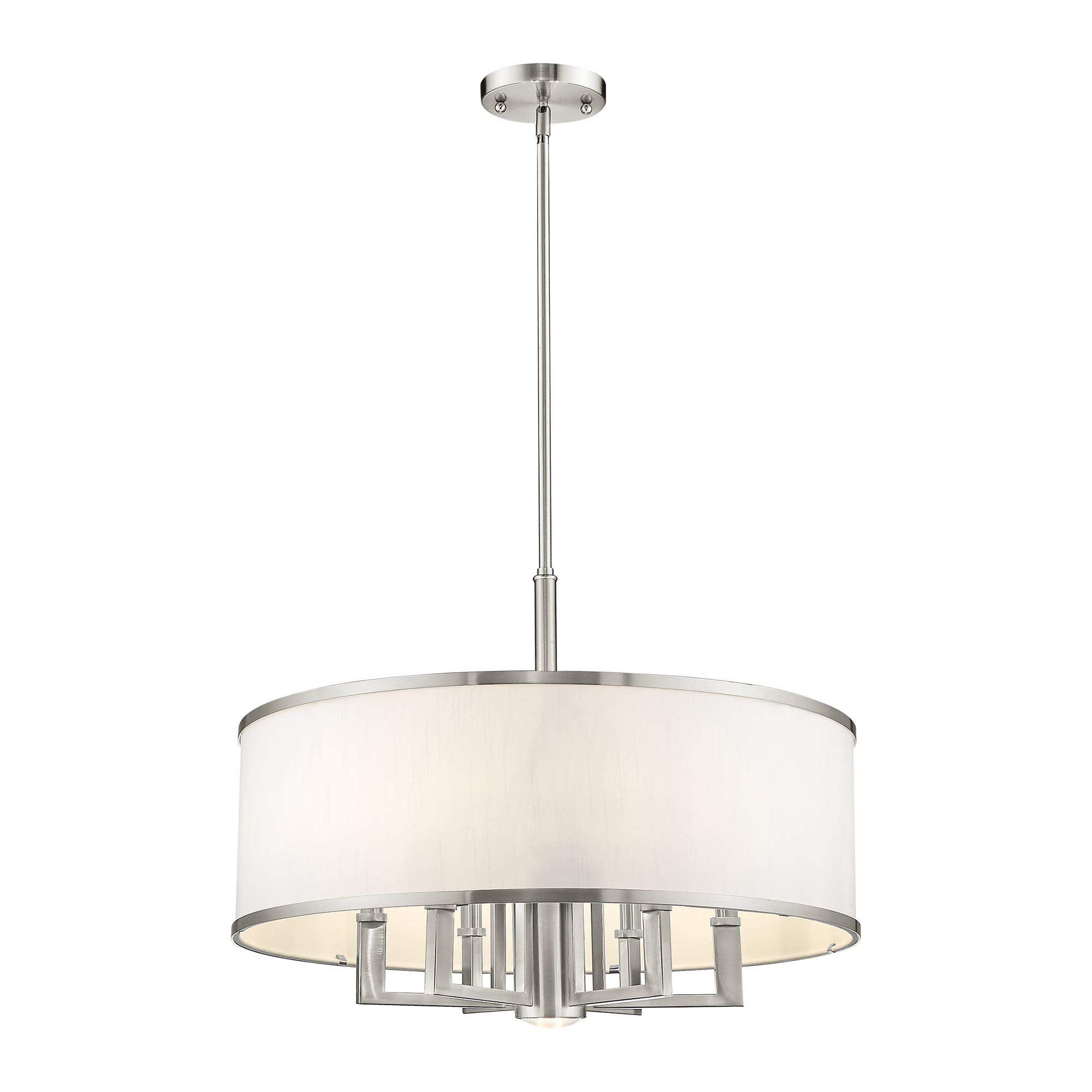 Livex Lighting 62616-91 Park Ridge 6 Light Chandelier, Brushed Nickel