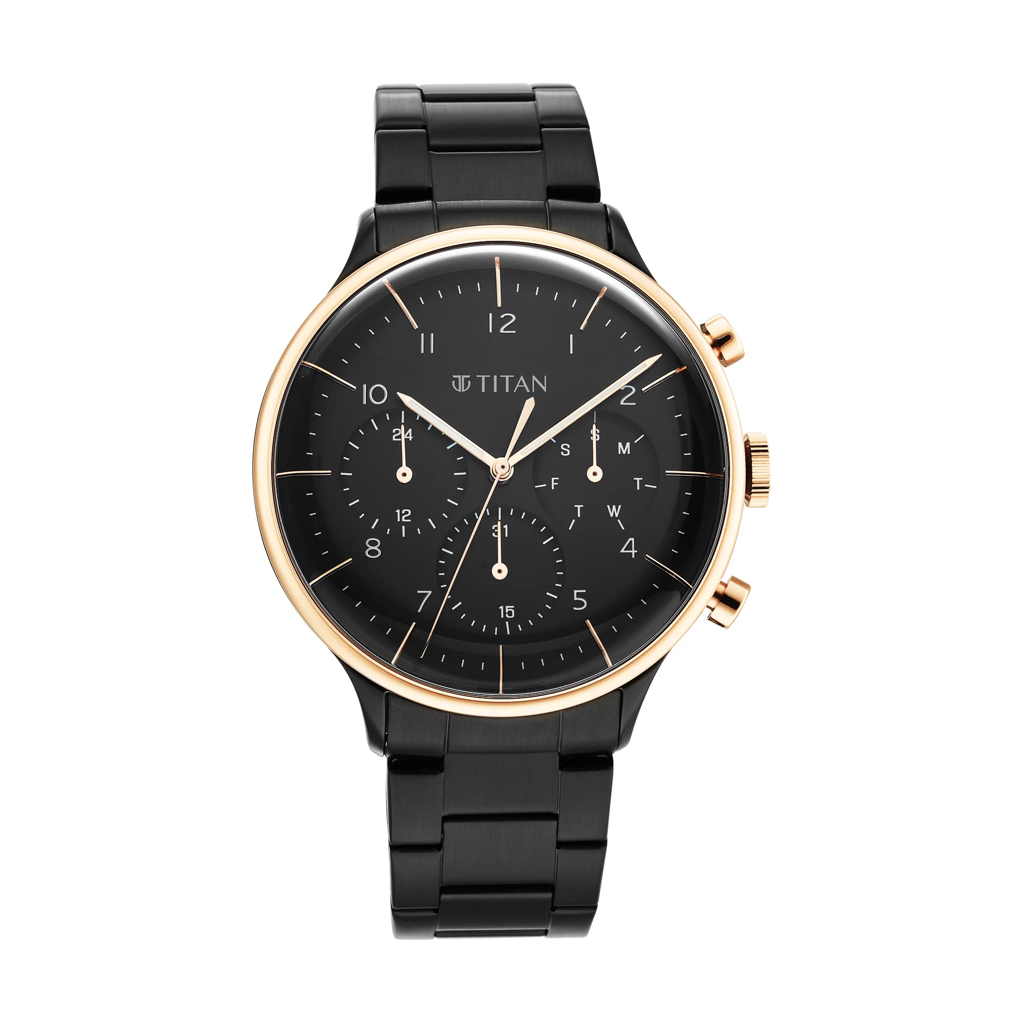 Titan Urban Magic Black Dial Analog Stainless Steel Strap Watch for Men-NS90102KM01 (B0B1N12WFD) Amazon Price History, Amazon Price Tracker
