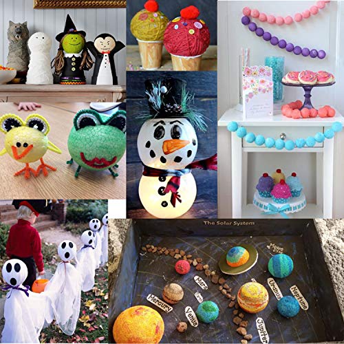 image for Crafare 15pc 3 Inch Craft Foam Balls Polystyrene Arts Decoration Balls