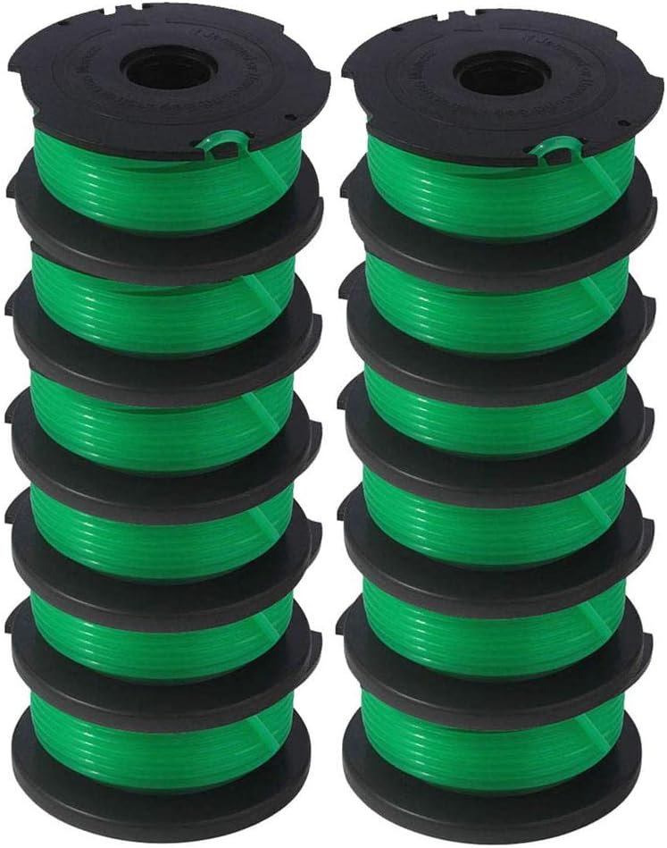 SF-080 Replacement Spool for Black and Decker GH3000 LST540 LST540B GH3000R SF-080-BKP Auto Feed Spool Single Line Trimmer 20ft 0.080 inch (10 Pack) by TOPEMAI