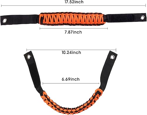 Miniatura 6 de BESTAOO Asas de agarre de barra antivuelco, mango de agarre de paracaídas para accesorios Ford Bronco 2021 2022 2023 2024 2025 2 puertas 4 puertas,