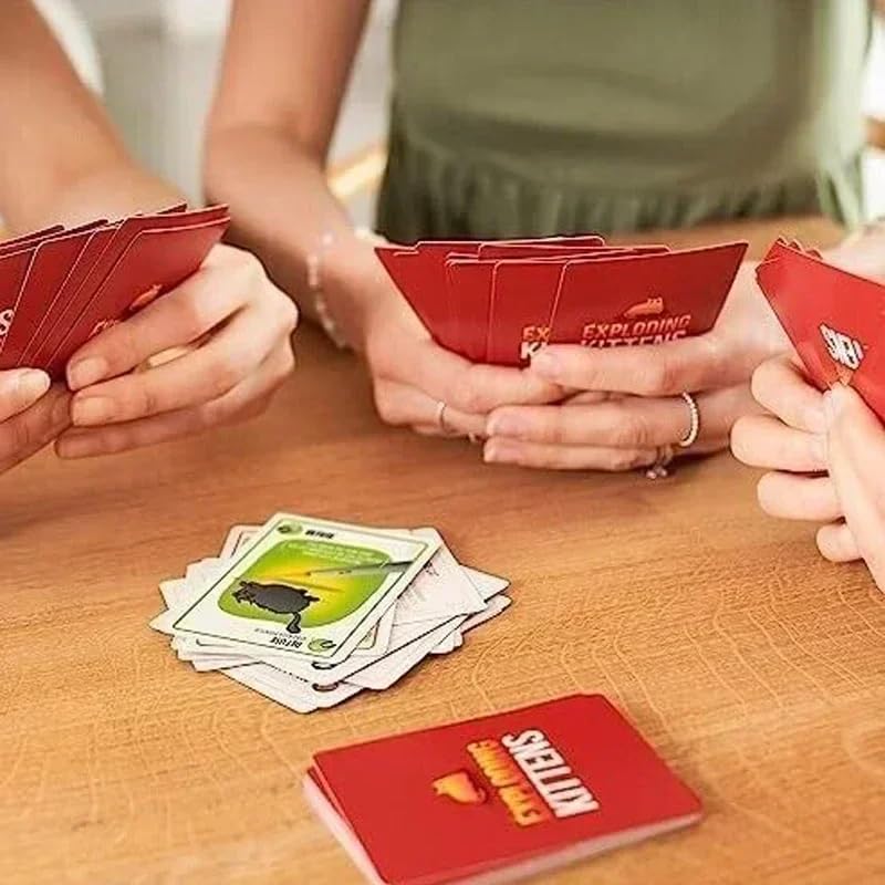 Image of Exploding Kittens Original Edition - 2-5 Players - Ages 7+ - 15 Minutes to Play - High Stakes Card Game - Party Game, Family Game Night, Kid and Adult Card Game, Pack of 6
