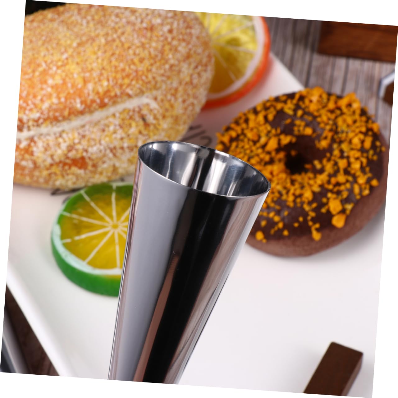 Cabilock Juego De 3 Moldes Reutilizables Para Pan Moldes Cónicos Para Croissants De Acero Inoxidable De Fácil Mantenimiento Para Panadería Casera 9 Unidades X 3