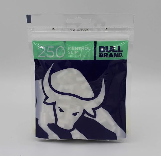 BULL BRAND Menthol Filter 250-Piece Tips 20 Pack