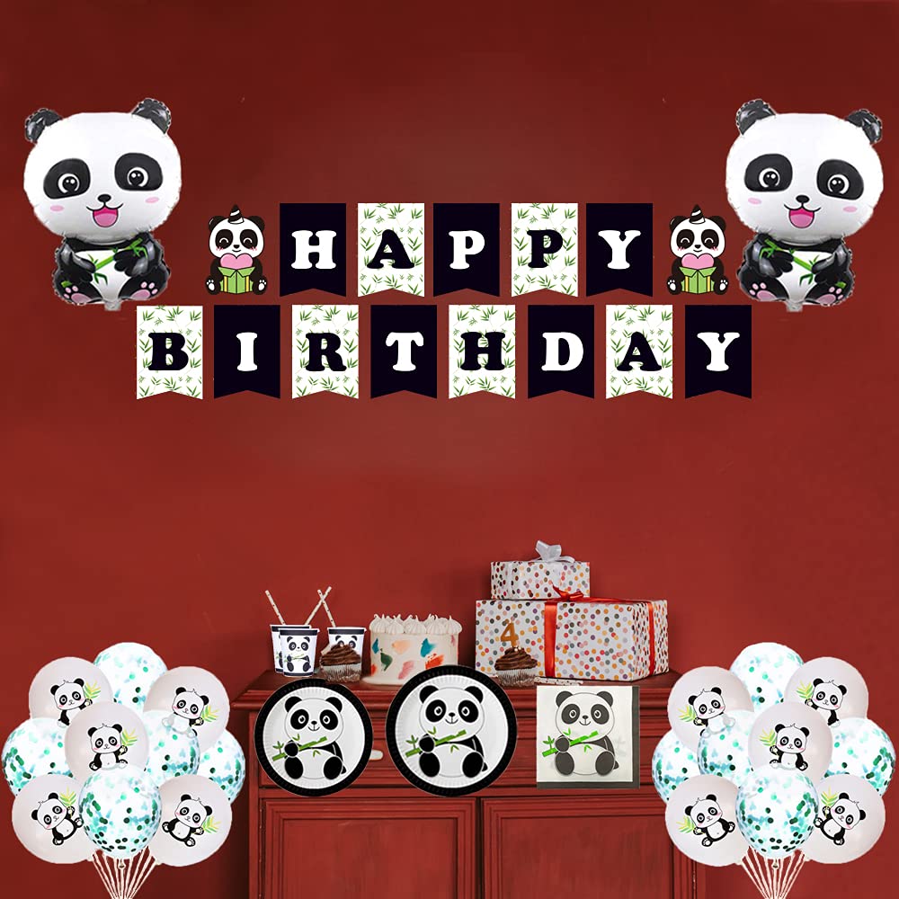 Panda Birthday Supplies Set, Panda Party Decorations for Boys, Girls