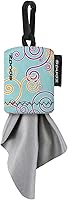 Vista 12 de SPUDZ Limpiador clásico de lentes de microfibra, bolsa con clip, lavable, para binoculares, visores, gafas, pantallas, unicornio pastel, 6 x 6