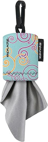 Miniatura 12 de SPUDZ Limpiador clásico de lentes de microfibra, bolsa con clip, lavable, para binoculares, visores, gafas, pantallas, unicornio pastel, 6 x 6