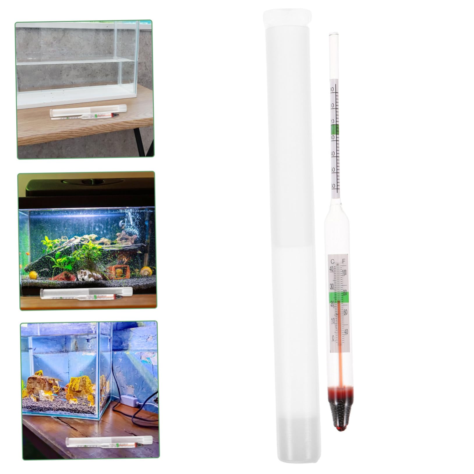 Toyvian 10 Sätze Salzgehaltmesser Für Meerwasser Aräometer Für Aquarien Aquarium Dichte Ozeandekor Hydrometer Aquariensalz Zubehör Für Meerwasseraquarien Messgerät Fischtanks Groß Plastik