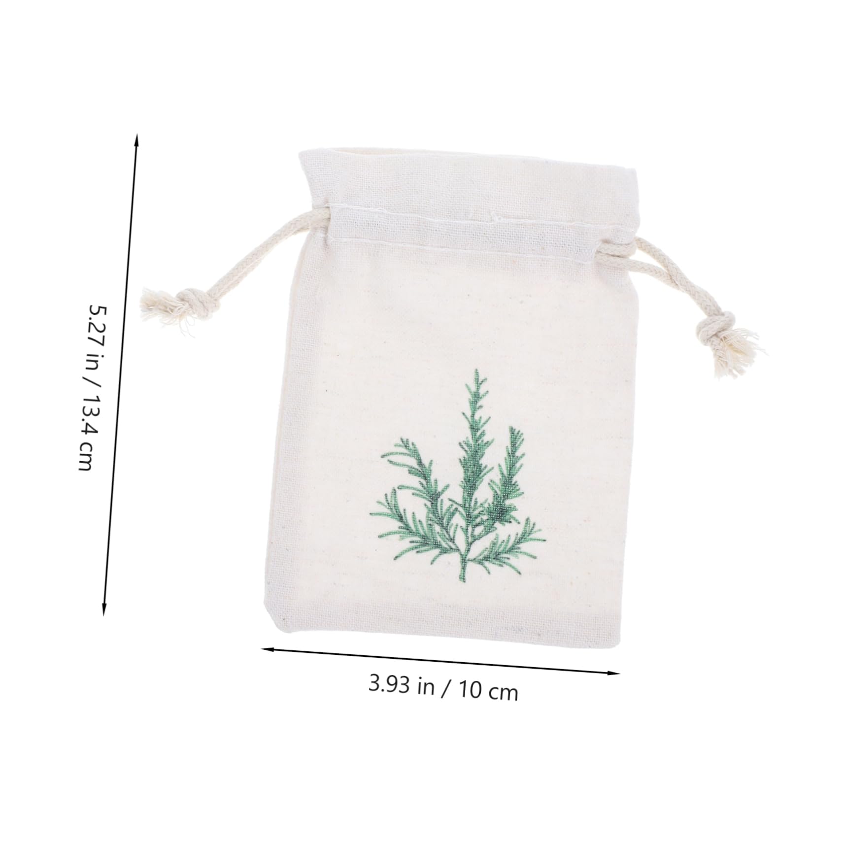 OHPHCALL 10pcs Lavender Sachet Drawstrings Fabric Favors Make Object Reusable Linen Bag Floral for Crafts Party Muslin Oh Cotton