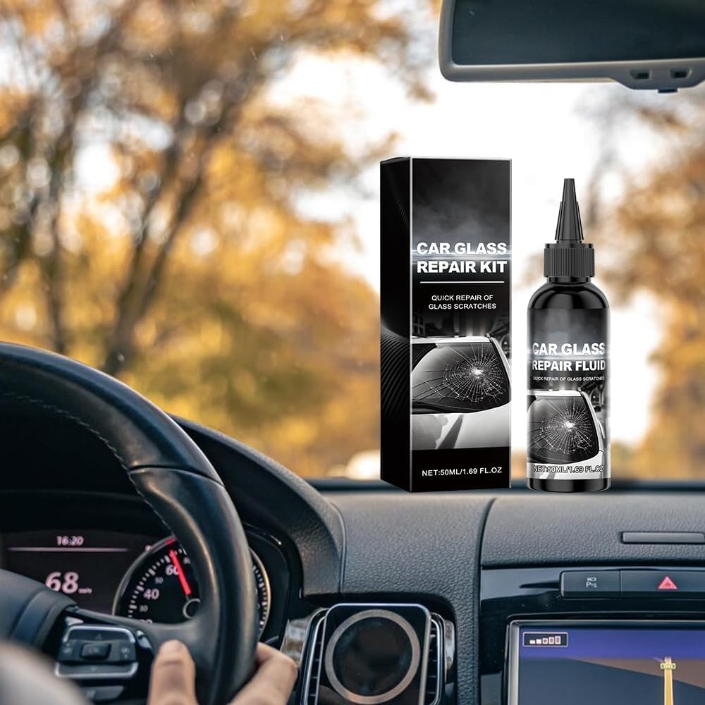 2026 Upgrade Car Windshield Crack Repair Kit, Windshield Repair Kit Car Glass Repair Kit for Cracks and Chips, Glass Scratch Repair Liquid, Chips Cracks — view 3