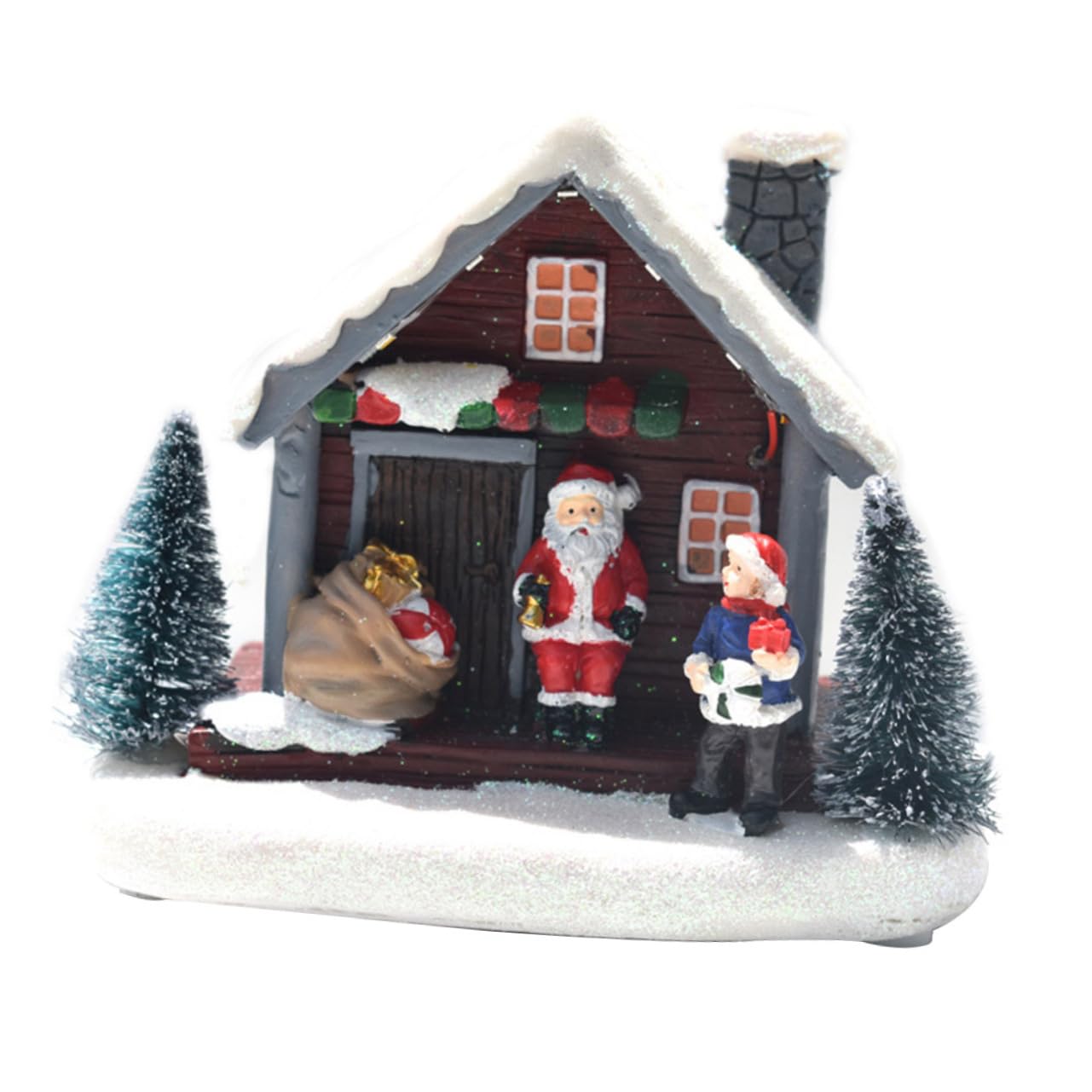 Toddmomy 1pc House Decor Christmas Resin Ornament for Holiday Home Decoration Xmas Accessory for Boys and Girls Fairy Tale Theme Party Supply