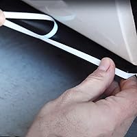 Vista 4 de Cinta de Vinilo para Rayas Calcomanías de Rayas DIY Pegatinas de Rayas para Coche Motocicleta Puerta de Casa 1/2" Negro