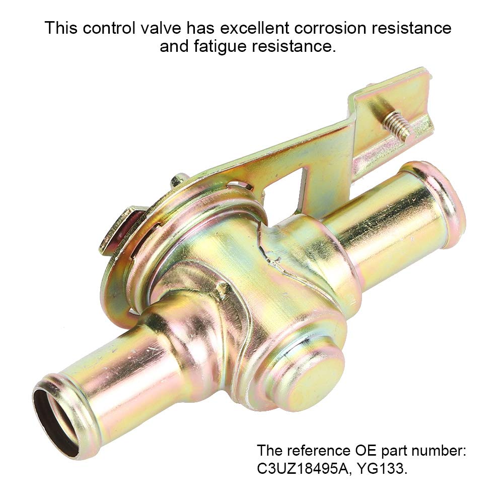 Valvola di Controllo del Riscaldatore Per Auto Adatta C3UZ18495a Valvola del Riscaldatore Per Autoveicoli Controllo del Riscaldatore Per Camion Materiale in Lega di Alluminio Adatto Per Auto YG133 E F