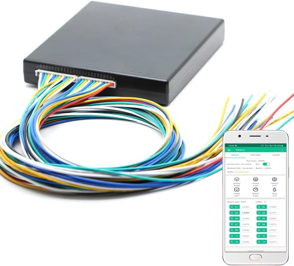 NEEY Active Balancer for Lithium Cells 4S-24S-4A,Smart Balancer, 4A Smart Active Lithium Battery Balancer for NMC, LFP,LTO Types,It can Connect Via Bluetooth Aap.Cell Balancing DIY Battery Packs.-picture-14