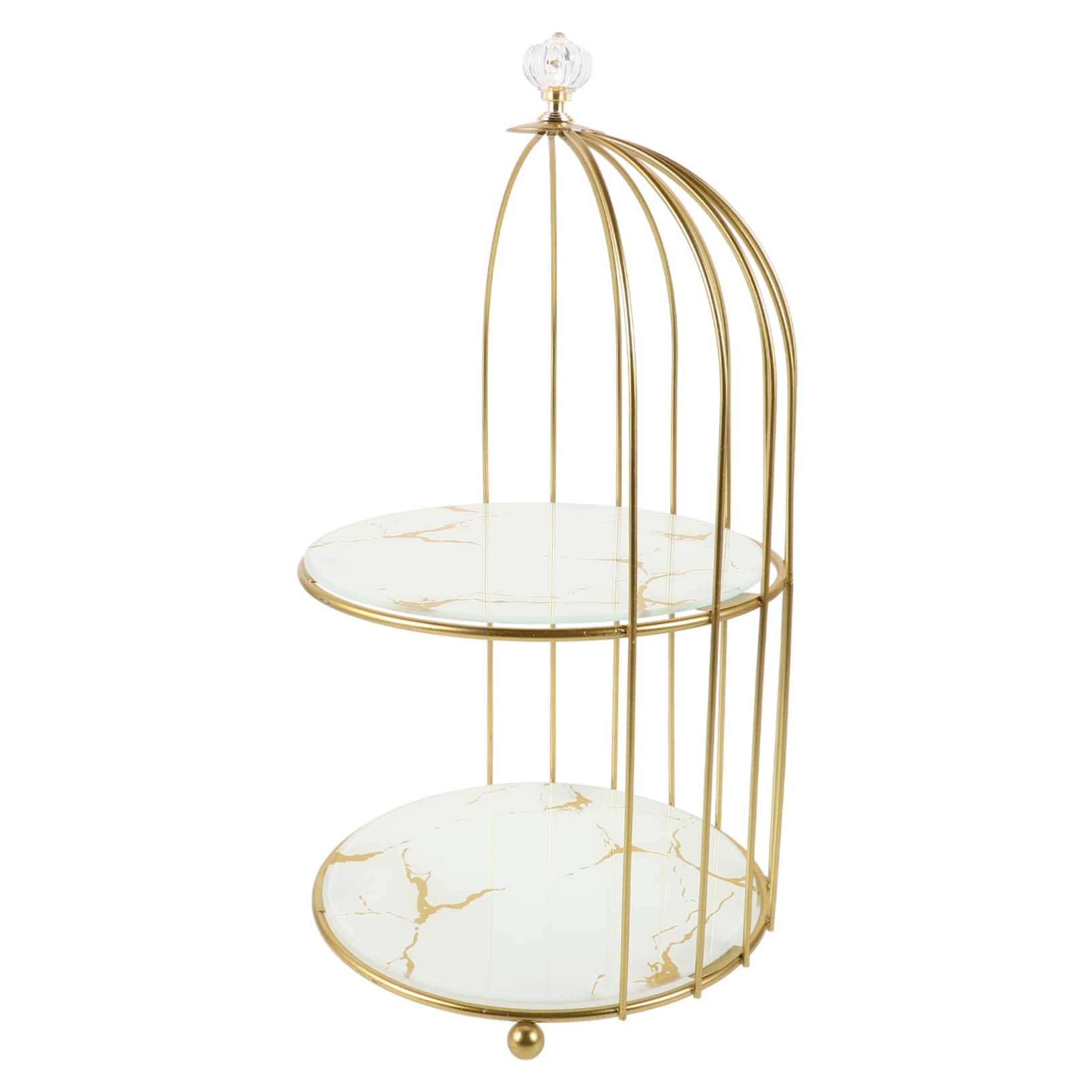 Soporte Para Pastel Forma De Jaula De Pájaros Bandeja Para Servir Expositor De Joyas Para Maquillaje Aperitivos Postres Fiestas De Bodas y Ensaladas De Frutas