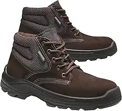 Bota Botina Nobuck Epi Bracol Bae Dubai Cor Preto Bico Pvc