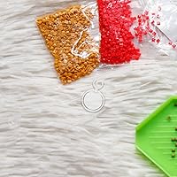 Vista 4 de Lupa para bordar, 10 Uds., con clip práctico, clip de lupa, clip en la lupa, útil broca, pluma de arte de diamante, 10 Uds