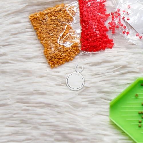 Miniatura 4 de Lupa para bordar, 10 Uds., con clip práctico, clip de lupa, clip en la lupa, útil broca, pluma de arte de diamante, 10 Uds