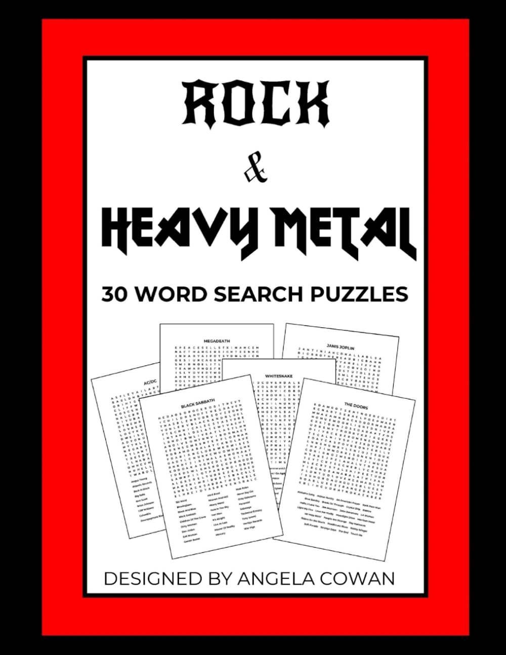 Rock & Heavy Metal Word Search Puzzles