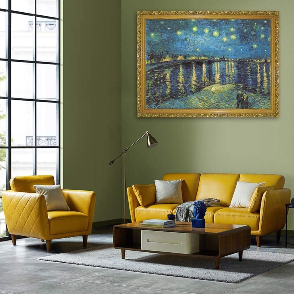 Puzzle 3000 Teile Erwachsene Sternennacht über der Rhone von Vincent Van Gogh 115 x 82 cm Puzzles für Erwachsene Klassische Puzzles 3000 Teile Van Gogh Puzzles Schwer