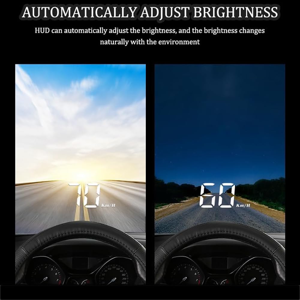 Head Up Display Coche Hud Velocímetro para Subaru Impreza 2.0i 2010–2016, Pantalla Proyector Parabrisas Auto con GPS Display De Velocidad Automotriz para Tablero