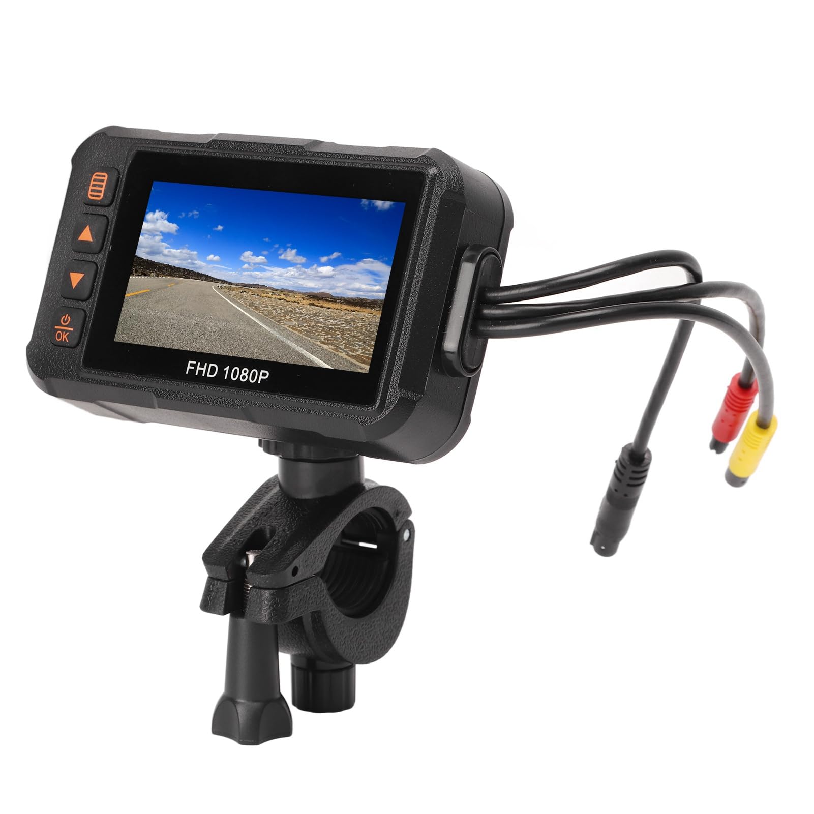 Motocyklowa, 3-calowy Ekran Motocyklowa GPS WiFi HD 1080p Przedni Tylny Rejestrator Wideo Jazdy, Nagrywanie w Pętli Wodoodporna Akcji Czujnik G Monitorowanie