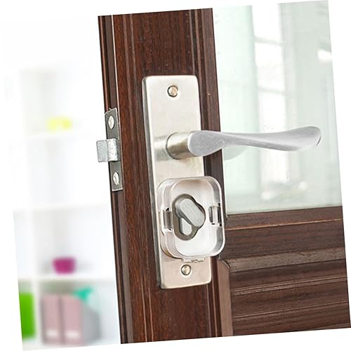 Miniatura 3 de TOYANDONA Cubierta de bloqueo de seguridad para niños, manija de puerta a prueba de niños, cubierta de puerta a prueba de niños, cubierta de
