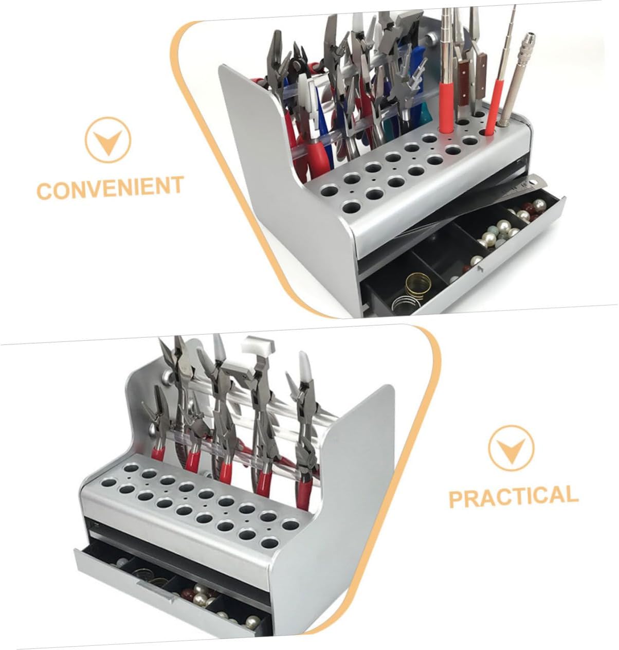 Stationary Organizer Pliers Rack Tool Holder Bracket Sturdy Construction for Workshop