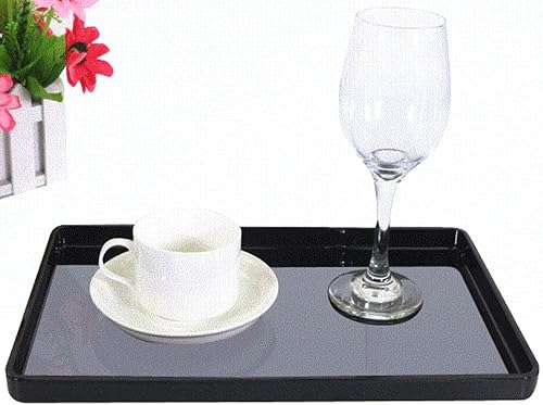 Miniatura 7 de Acrylic Collection - Bandejas y platos para cocina, bebidas, alimentos o baño, YAT-08410, negro (L30xW20x2cm)