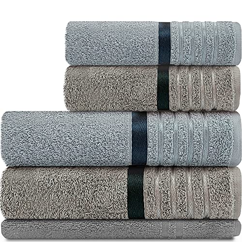 Jogo de Toalhas Banho Karsten 5 peças Algodão Felpuda Otto