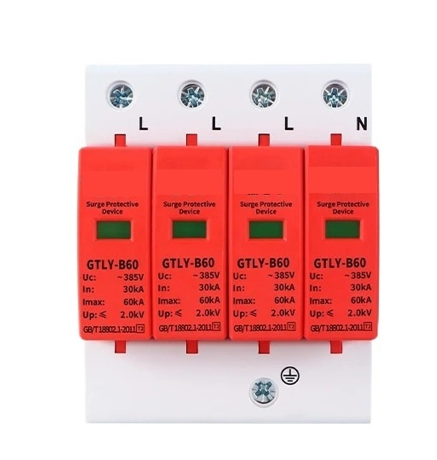 Parafoudre domestique AC 4P 60KA 220V protecteur de surtension pour tableau - 7