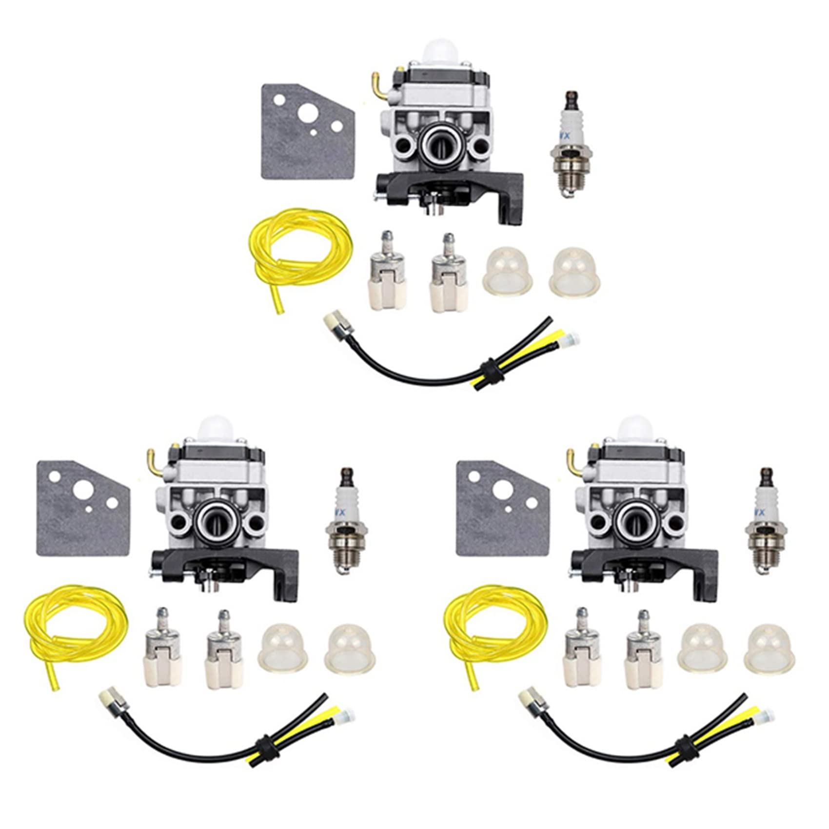 Jnchdghwa 3X Carburetor Gasket Pipe Assembly for GX25 GX35 GX 25 35 HHT35 HHT35S FG110 Lawn Mower Engine