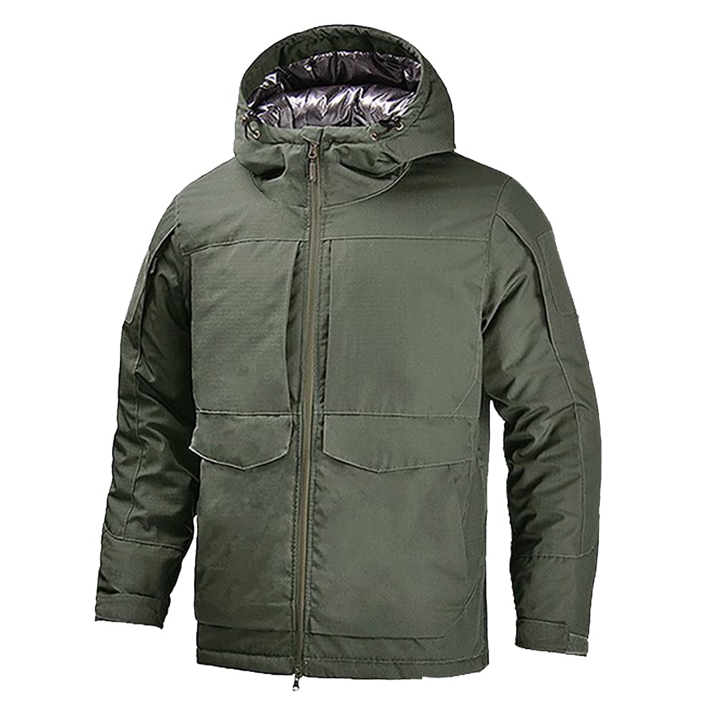 Giacca invernale tattica da uomo mimetica riflettente termicamente giacca mimetica spessa outdoor impermeabile antivento abbigliamento da lavoro trekking trekking cappotti