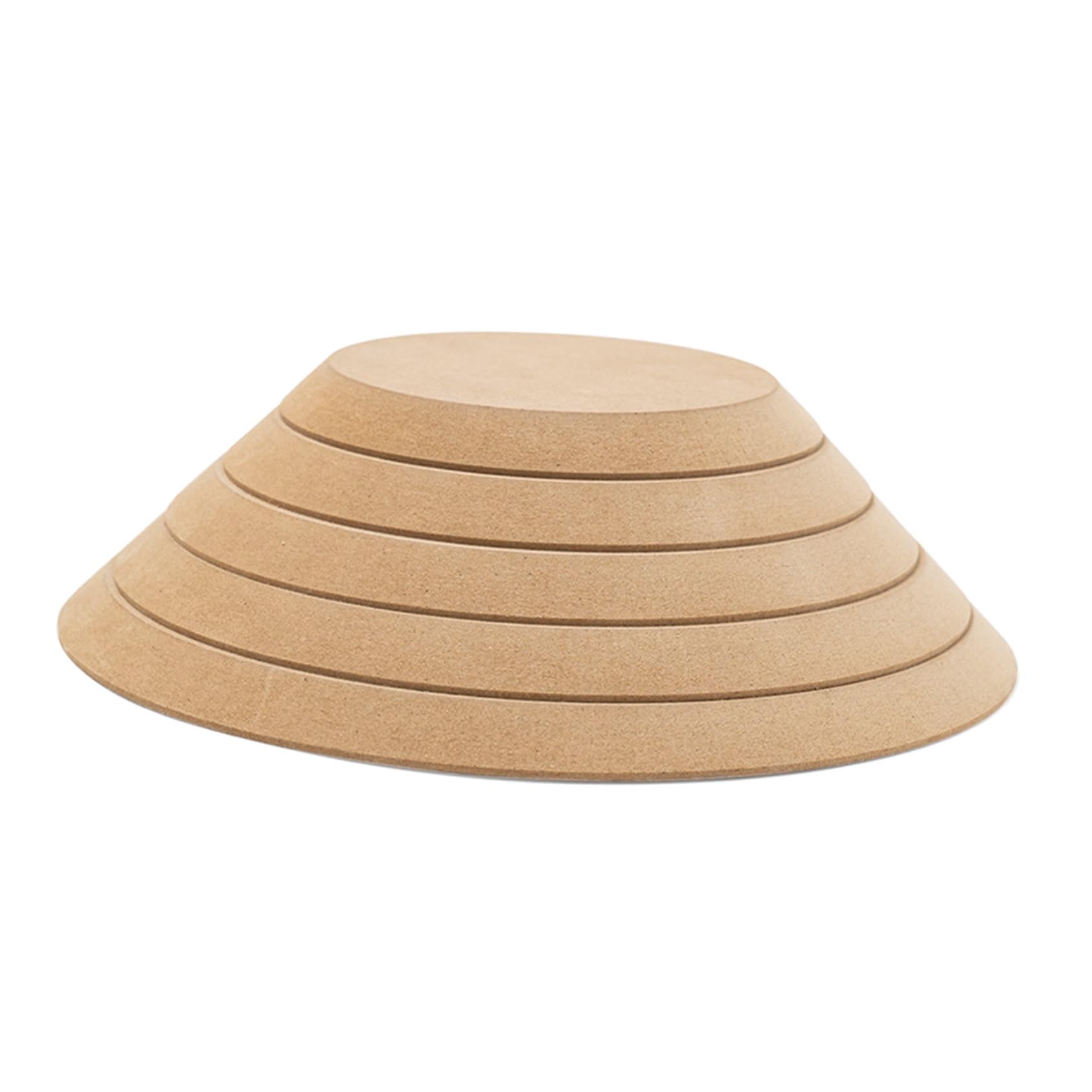 TOPBATHY Moule de Poterie Rond 5 Pièces en Céramique et Bois pour Modelage Argile, Outil de Formage Polyvalent, Usage Artisanal et Création Céramique, Adapté aux Artistes et Amateurs
