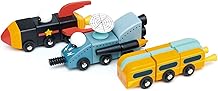 Tender Leaf Toys - Space Race - Mix and Match Space Themed Vehicles Toy Set - Creative Pretend Play for Kids 3+