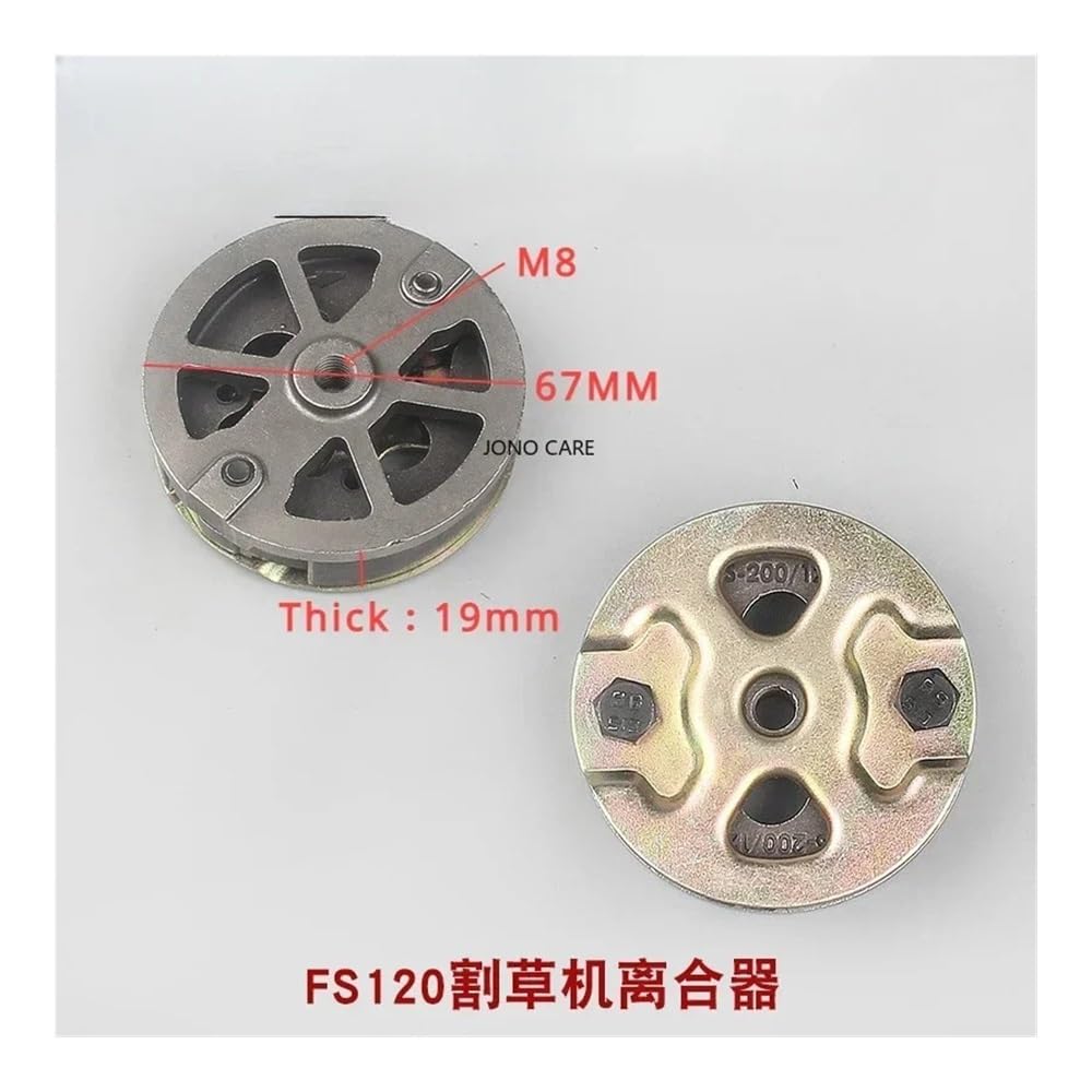 Embrague de césped FS400 FS450 FS480 FR450 apto for STIHL FS120 FS200 FS250 FS300 FS350 FR480 FR480C-F BT120 BT121 desbrozadora