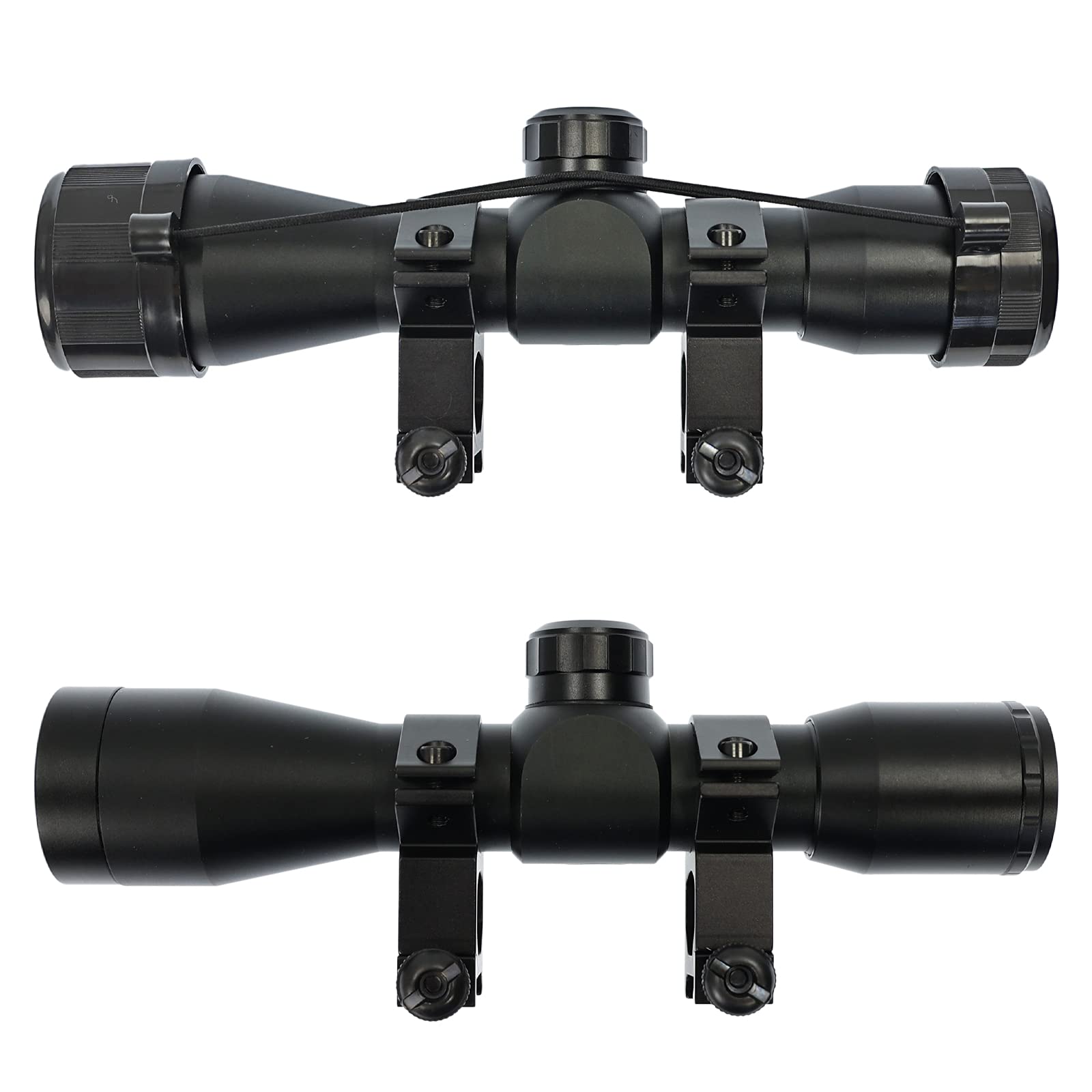 X-Bow FMA 4x32 – Zielfernrohr | aus Aluminium hat eine feste 4-fache Vergrößerung und ist mit einem Absehen 8 ausgestattet, die Optik mit 32mm Linse