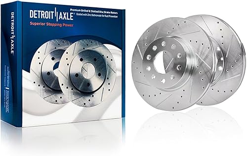 Miniatura 26 de Detroit Axle - Rotores de freno delanteros prémium de 13.97 pulgadas para Shelby GT500 2007-2012 - [3/21/2010-2012 Ford Mustang con frenos Brembo]
