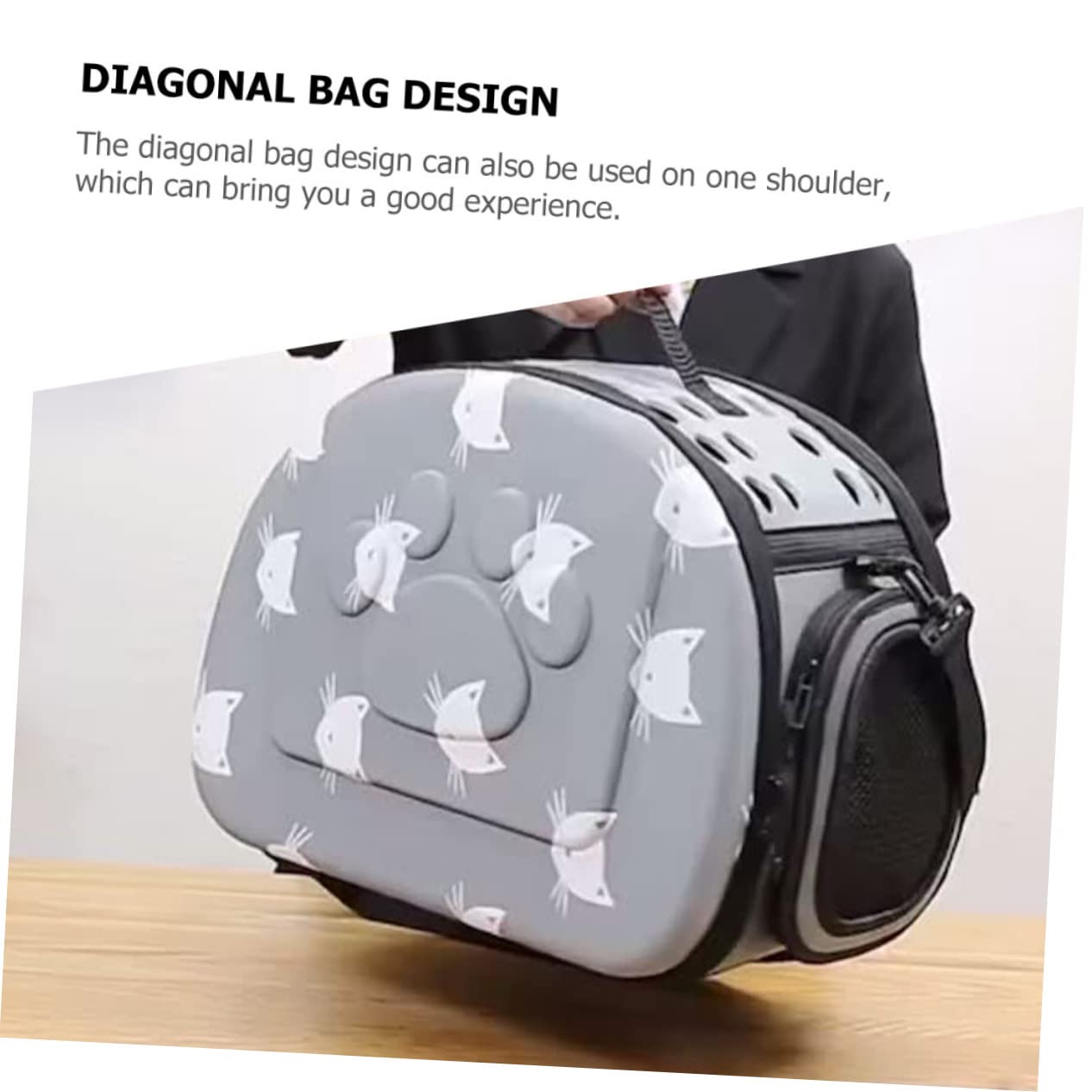 minkissy Atmungsaktiver Faltbarer Katzen Kleintier-trage-Rucksack Mit Verstellbarem Schultergurt Ergonomisches Design Praktischer Outdoor-tiertransport Für Spaziergänge Reisen Und Alltag