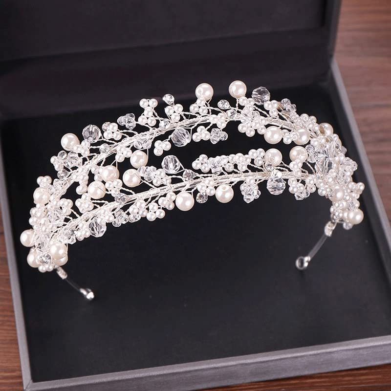 Accesorios for el cabello de boda estilo diadema de novia perlas 4