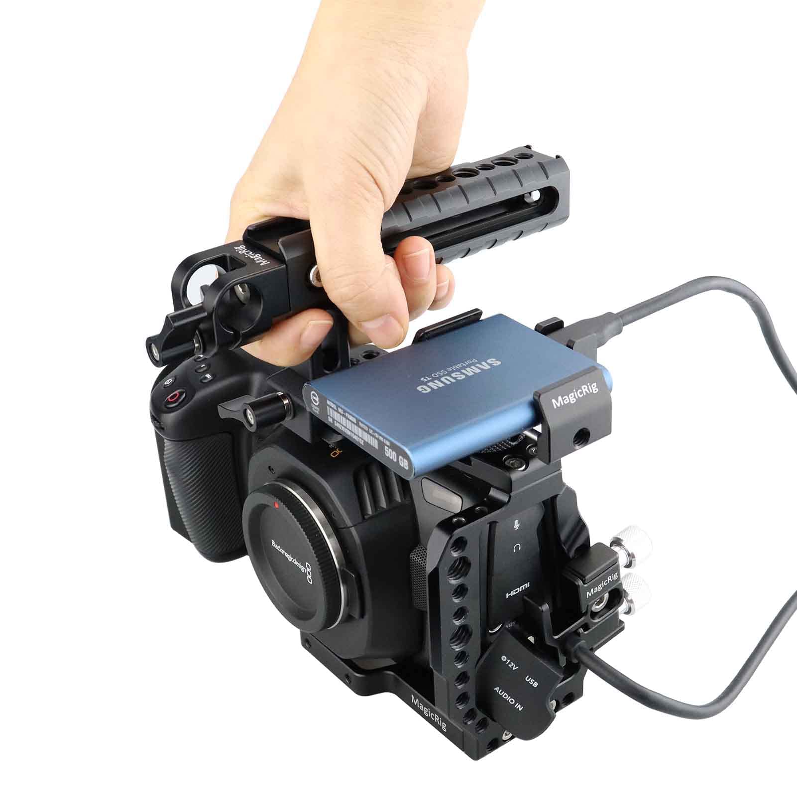 Amazon.co.jp: MagicRig BMPCC 4K & 6K フルケージ NATOトップハンドル 
