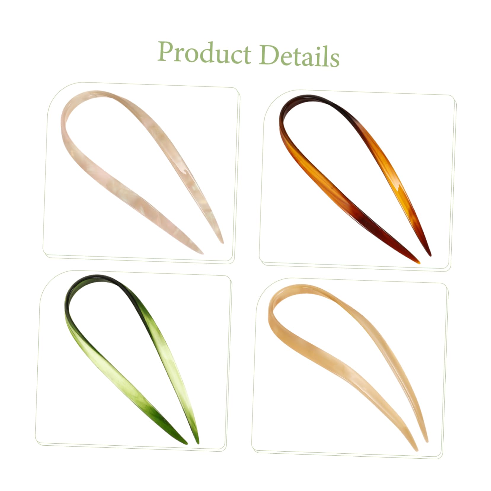 Didiseaon 16 Pièces Épingle À Cheveux En Forme De U Filles Chignon Adolescentes Filles Fourchette À Cheveux Accessoire De Cheveux Pour Les Bâtons De Cheveux Chinois Épingles À